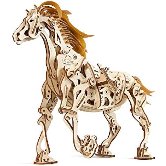 HORSE-MECHANOID - 410 PARTS - 3D WOODEN PUZZLE - MECHANICAL MODEL - UGR-70054 - Image 1